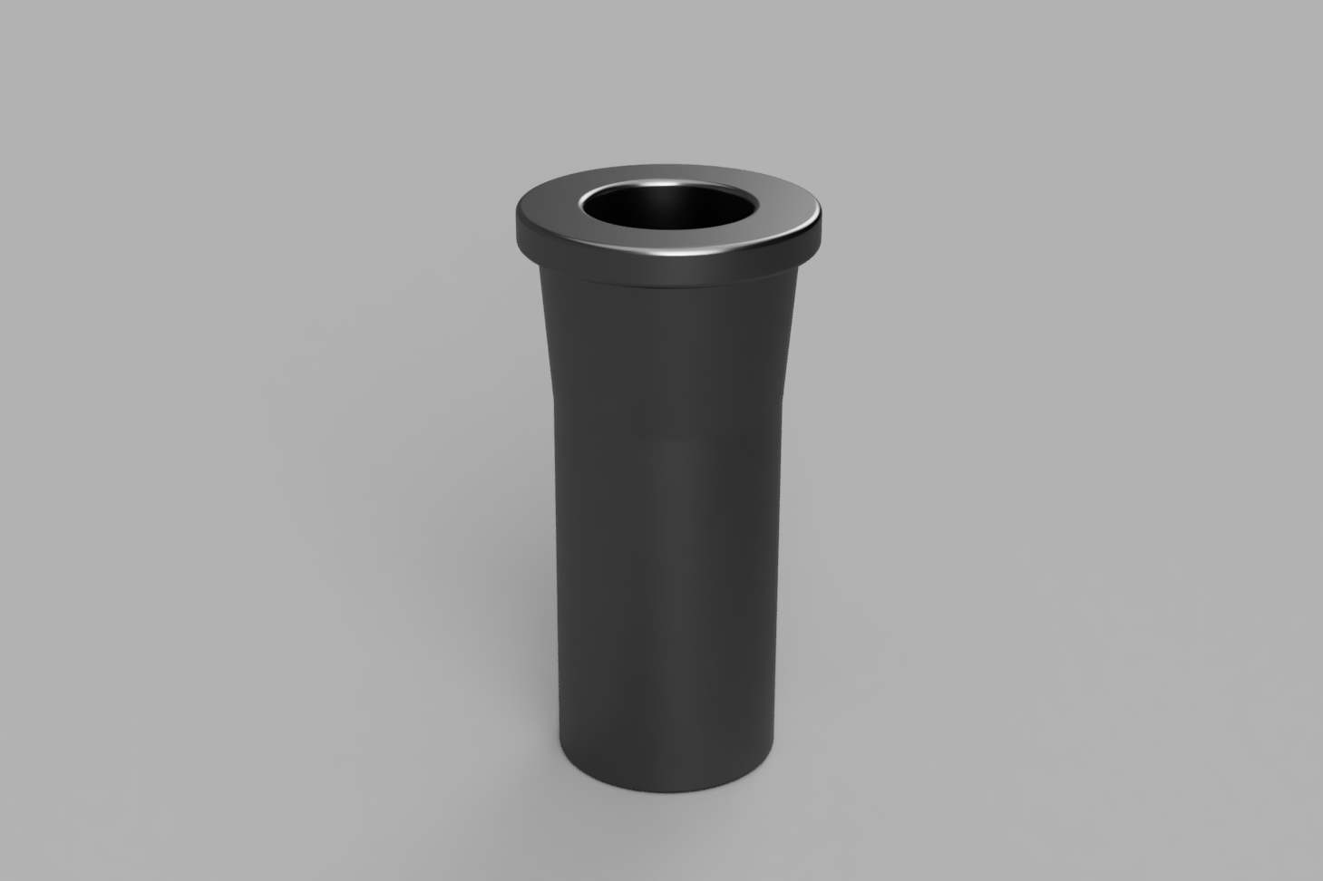 3D-modell av adapter mellom galvanisert mastrør og 25 mm aluminiumsrør