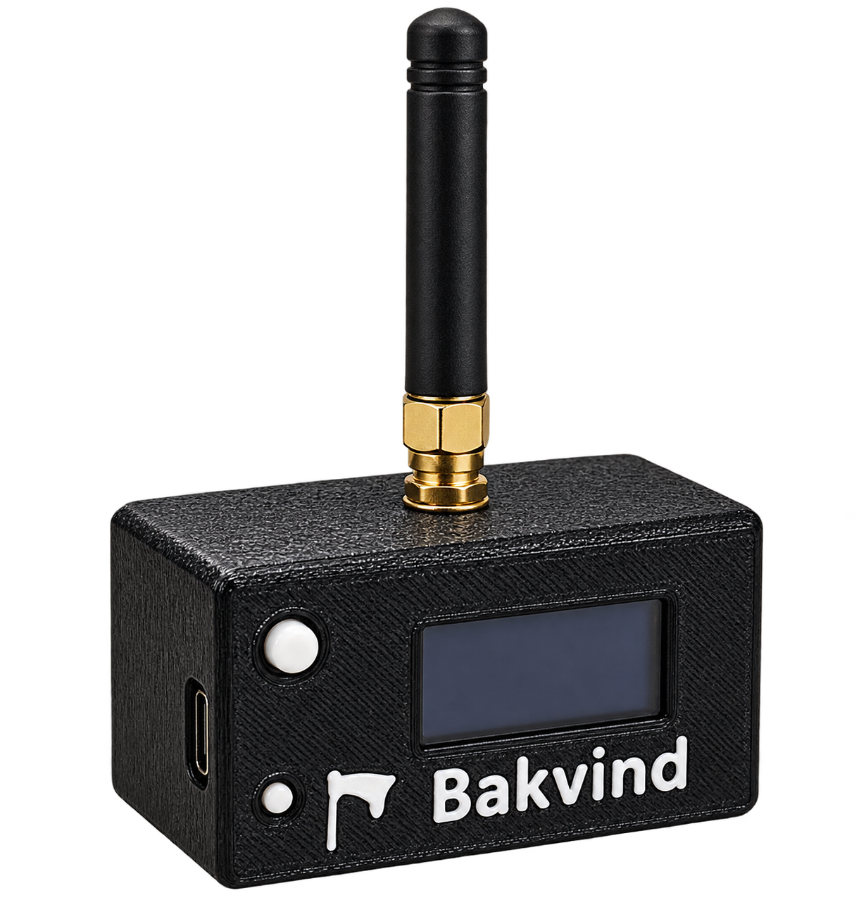 Illustrasjon av Bakvinds 3D-printede hus for Heltec WiFi LoRa 32 V4.